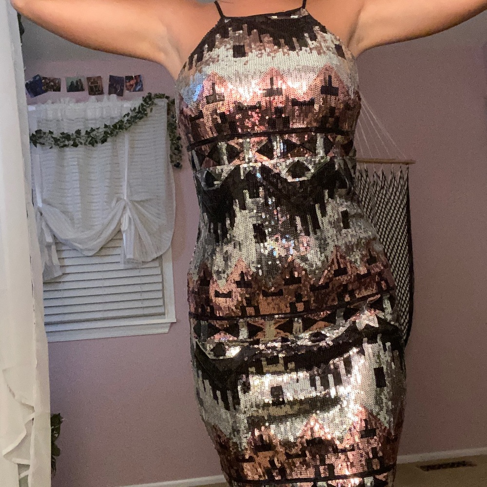 My Michelle Sequin Dress
